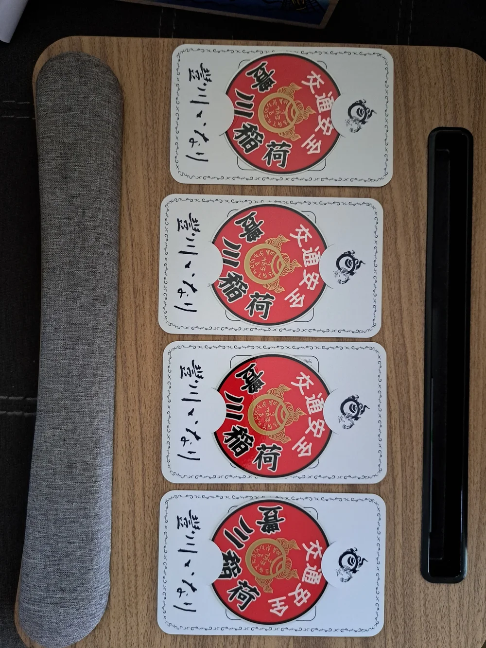 Red Japanese Good Luck Stickers